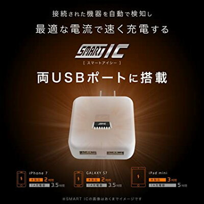 USB Type-C 充電器 android 2ポート 2.4A